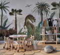 Realistic Dinosaur Wallpaper : Tropical Jungle T-Rex Mural
