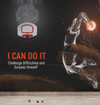 I Can Do It Wallpaper : Geometric Wolf Motivational Mural - View 3