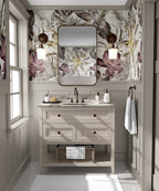 Tropical Leaf Lily Wallpaper : Muted Banana Leaves Mural - View 4