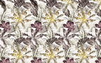 Tropical Leaf Lily Wallpaper : Muted Banana Leaves Mural - View 2