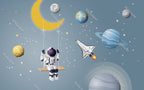Moon Swing Astronaut Wallpaper : Space Shuttle Kids Mural - View 2