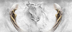 Angel Relief Wallpaper : 3D Grey Plaster Cherubs Mural - View 2