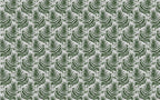 Small Fern Leaf Wallpaper : Green Palm Frond Pattern - flat design