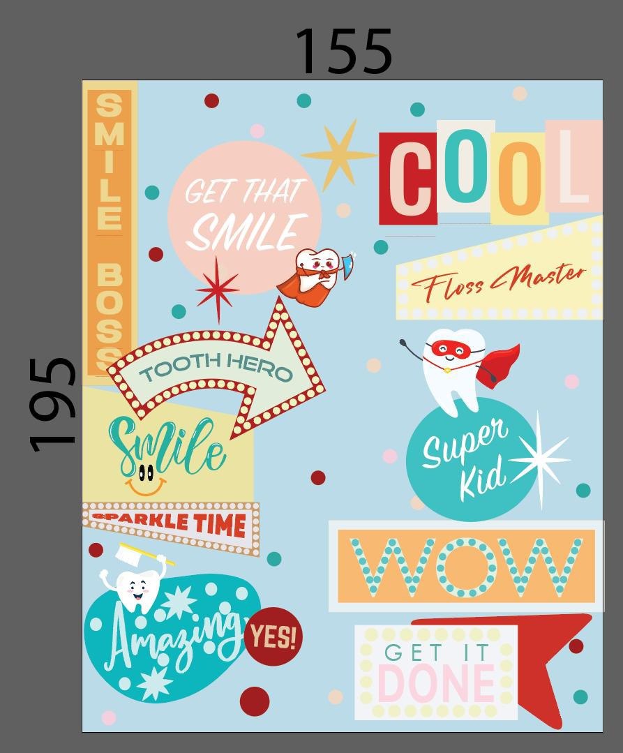 Kids Tooth Theme Mural