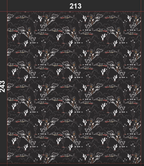 Cowgirl on Black Mural – view 2