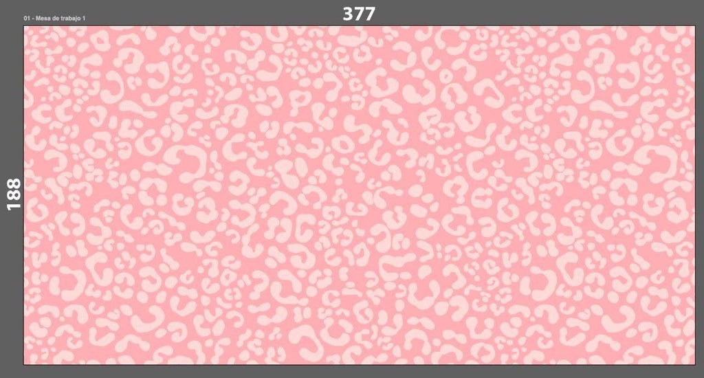 Pink Leopard Print Mural