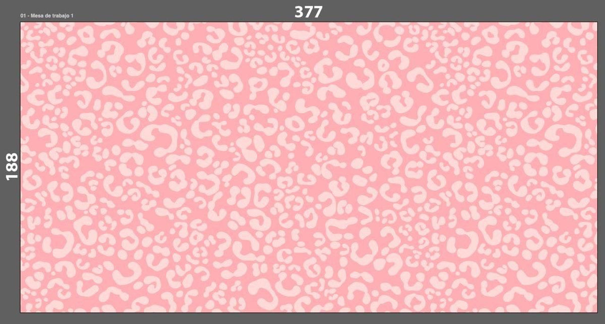 Pink Leopard Print Mural