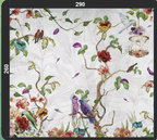 Colourful Birds & Flowers Mural – view 2
