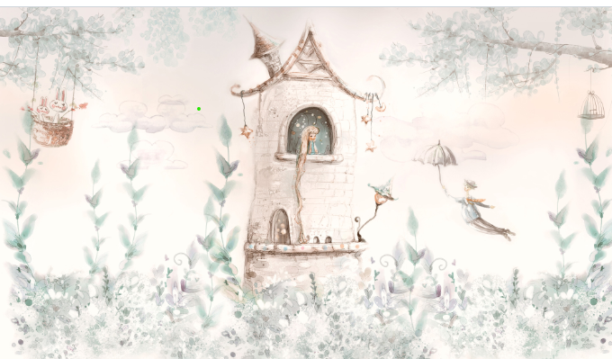 Fairytale Tower Dreamland Kids Mural – view 2