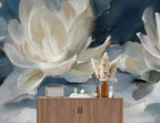 Watercolour Water Lily Mural