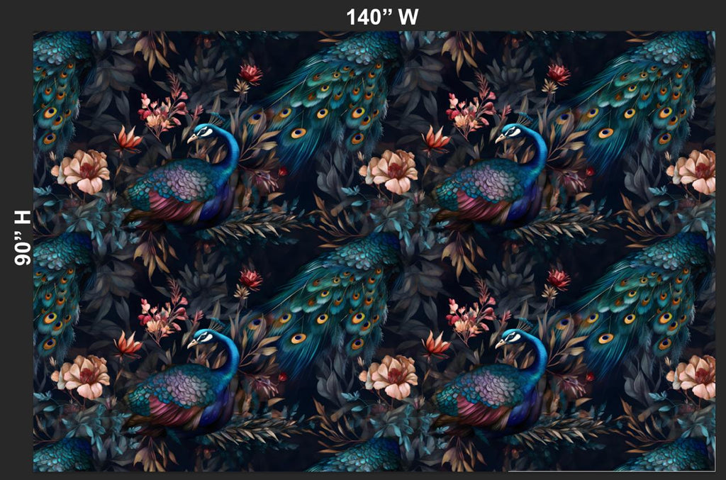 Peacock Mural – view 2