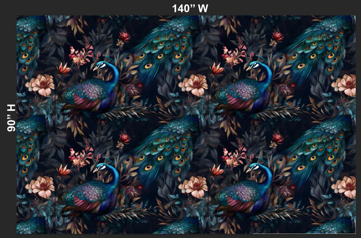 Peacock Mural – view 2
