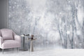 Snowy Forest Wallpaper : Winter Woodland Mural