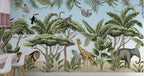 Safari Animals Wallpaper : Kids Giraffe Jungle Mural - View 2