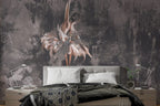 Ballerina Wallpaper : Distressed Concrete Dancer Mural - View 4