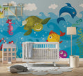 Underwater Fish Wallpaper : Kids Aquarium Ocean Mural