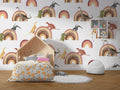 Dinosaur Rainbow Wallpaper : Kids Boho Pattern