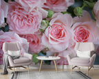 Pink Rose Wallpaper : 3D Realistic Rose Bouquet Mural