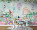 Balloon Elephant Wallpaper : Watercolor Butterfly Kids Mural