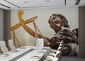 Lady Justice Wallpaper : Bronze Statue Scales Mural