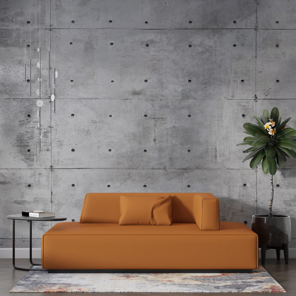 Concrete Panel Wallpaper : Grey Tie-Hole Formwork Mural - View 4