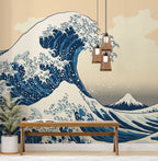 Great Wave Wallpaper : Japanese Ukiyo-e Ocean Mural - View 3