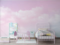 Pink Clouds Wallpaper : Pastel Sky Kids Mural
