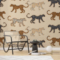 Leopard Wallpaper : Playful Spotted Cats Pattern