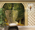 Palace Arch Wallpaper : Green Forest Path View Mural