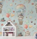 Teddy Bear Balloon Wallpaper : Cute Bears Kids Pattern
