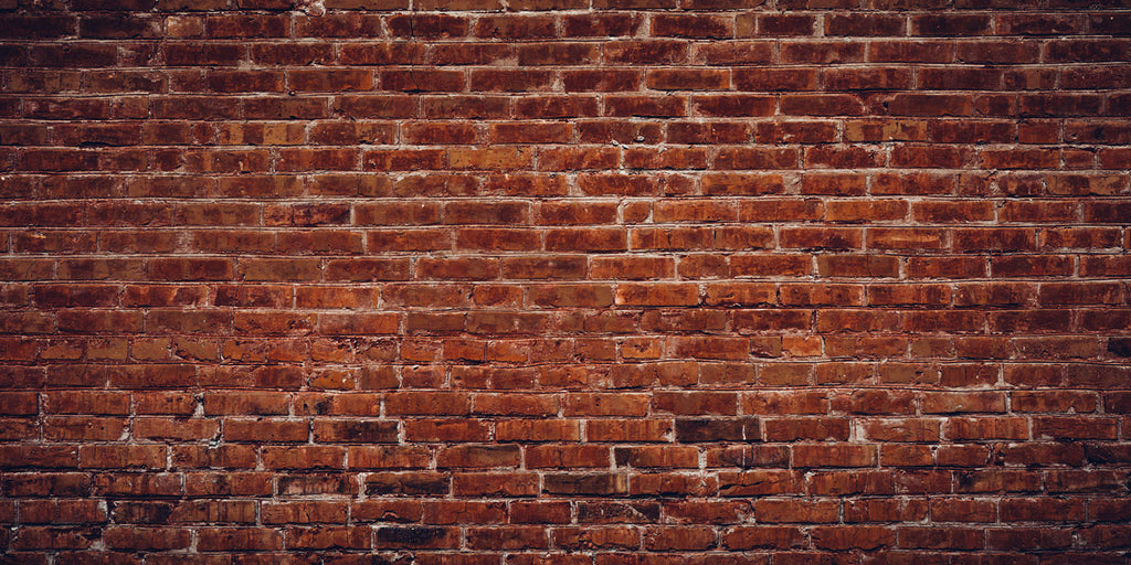 Rustic Red Brick Wallpaper : Old Brick Wall Mural - flat design