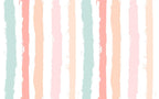 Pastel Stripe Wallpaper : Painted Kids Room Mural - flat design