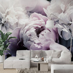 Purple Peony Wallpaper : Close-Up Lilac Flower Mural - View 4