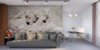 Stone Horses Wallpaper : 3D Relief Carving Mural - View 6