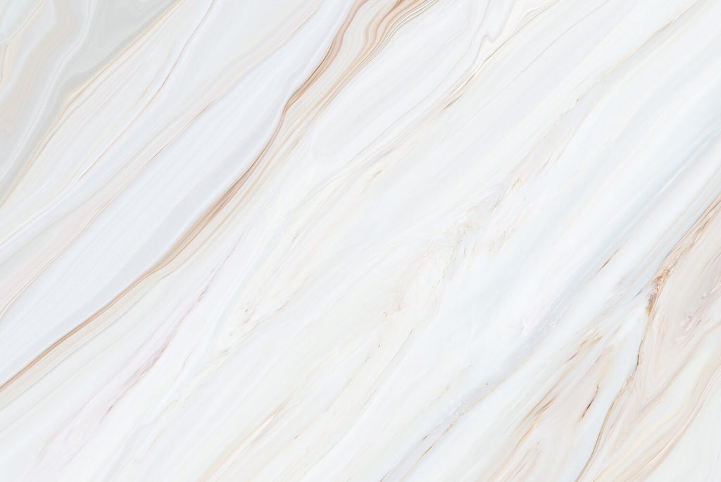 White Marble Tile Wallpaper : Soft Veined Stone Mural - flat design