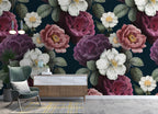 Dark Rose Wallpaper : Purple And Pink Bloom Pattern - View 3