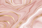 Rose Gold Marble Wallpaper : Pink Agate Swirl Mural - flat design