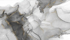Grey Ink Marble Wallpaper : Soft Gold Dust Mural - flat design