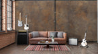 Rust Brown Texture Wallpaper : Weathered Metal Wall Mural