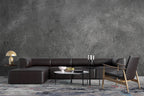 Dark Grey Concrete Wallpaper : Smooth Cement Texture Mural - View 3