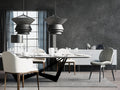 Dark Grey Concrete Wallpaper : Smooth Cement Texture Mural