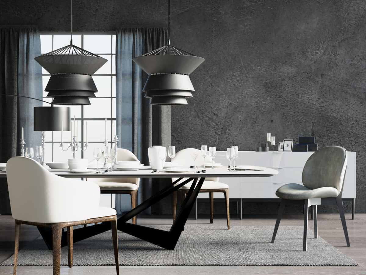 Dark Grey Concrete Wallpaper : Smooth Cement Texture Mural
