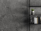 Dark Grey Concrete Wallpaper : Smooth Cement Texture Mural - View 4