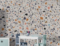 Terrazzo Wallpaper : Colorful Stone Chip Pattern Mural