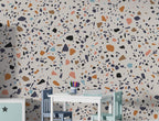 Terrazzo Wallpaper : Colorful Stone Chip Pattern Mural