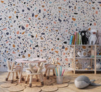 Terrazzo Wallpaper : Colorful Stone Chip Pattern Mural - View 3