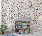 Terrazzo Wallpaper : Colorful Stone Chip Pattern Mural - View 4