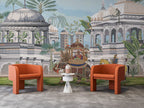 Royal Procession Wallpaper : Indian Palace and Elephant Mural - View 4