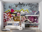 Street Graffiti Wallpaper : Colorful Spray Paint Wall Mural
