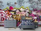 Street Graffiti Wallpaper : Colorful Spray Paint Wall Mural - View 5